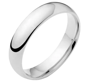 925 Sterling Silver Simple Couple Rings Smooth Dome Wedding Band for Men Women Engagement Jewelry Wholesale Customizable