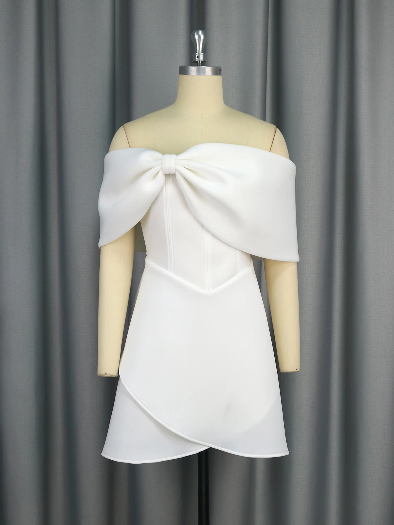 short white tube dress VASAUGE Women's Sexy Top Side Slit Mini Strapless Ruched Bodycon Party Club Dresses, Large, : Clothing, Shoes & Jewelry 45 hours of dedicated artisan work DOLLY Luxury White French Style