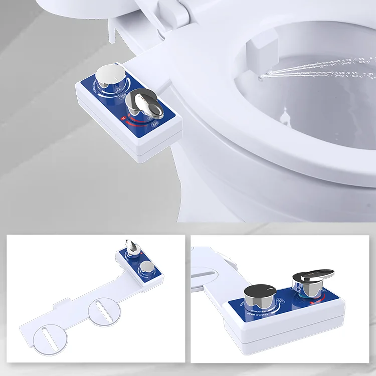 Non Electric Water Control Bidet Kit Dual Enema Nozzle Toilet Seat Temperature Control Bidet