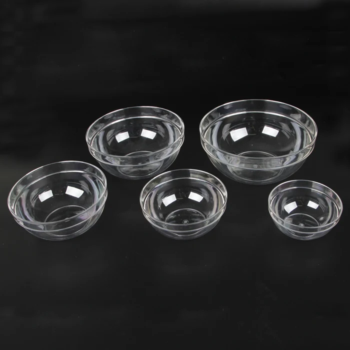 Plastic Bowl - Clear Round Disposable Mini Bowl