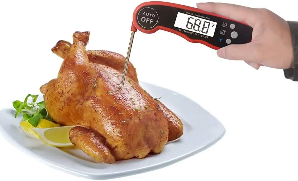 Waterproof Foldable Probe Collapsible Portable Meat Thermometer for Candy MILK MEAT