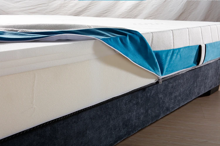 12 "plush smooth top roll L green certified foam mattress with zipper