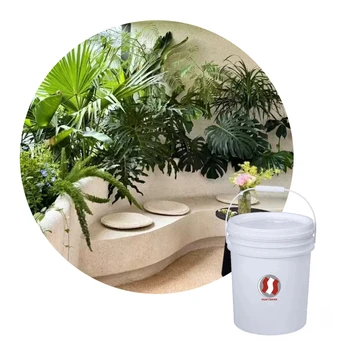 Liquid Stone Paint Natural Colored Sand Stone Porcelain Wall Coatings Washed Stone Resin Art Concrete Brush Application