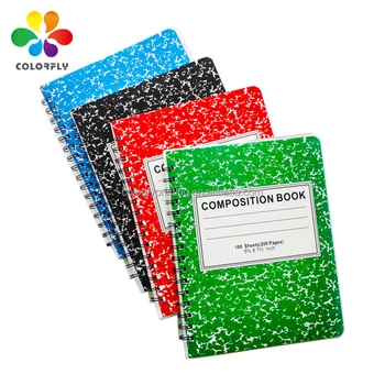 アメリカの100枚の学用品スパイラルノートブックコンポジション