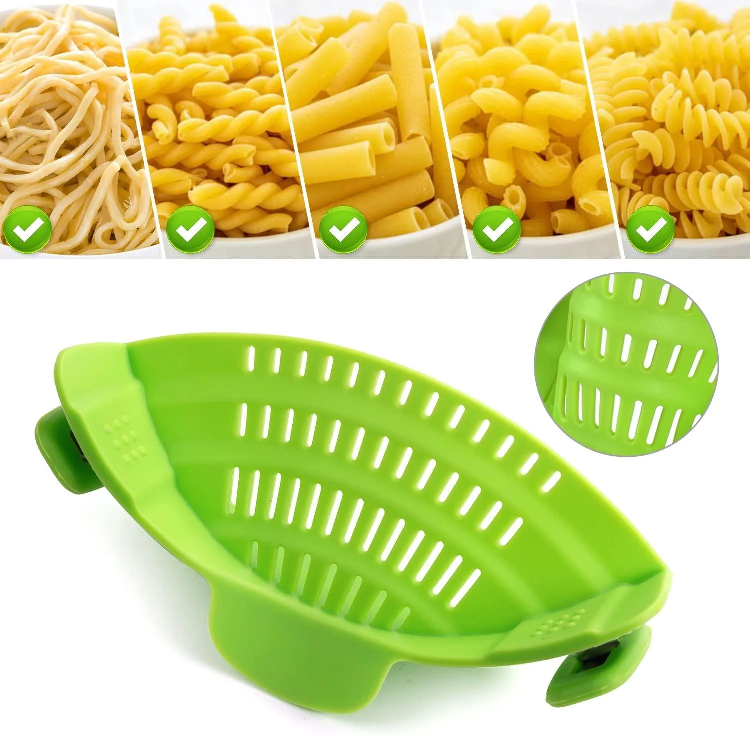 Kitchen Tools Gadgets Fits All Pots And Bowls Dishwasher Safe Colander