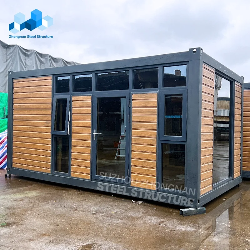 Prefabricated Modular Luxury Shop Mobile Home Modular 20ft 40ft Garden Container Site Office Steel Building House Units China