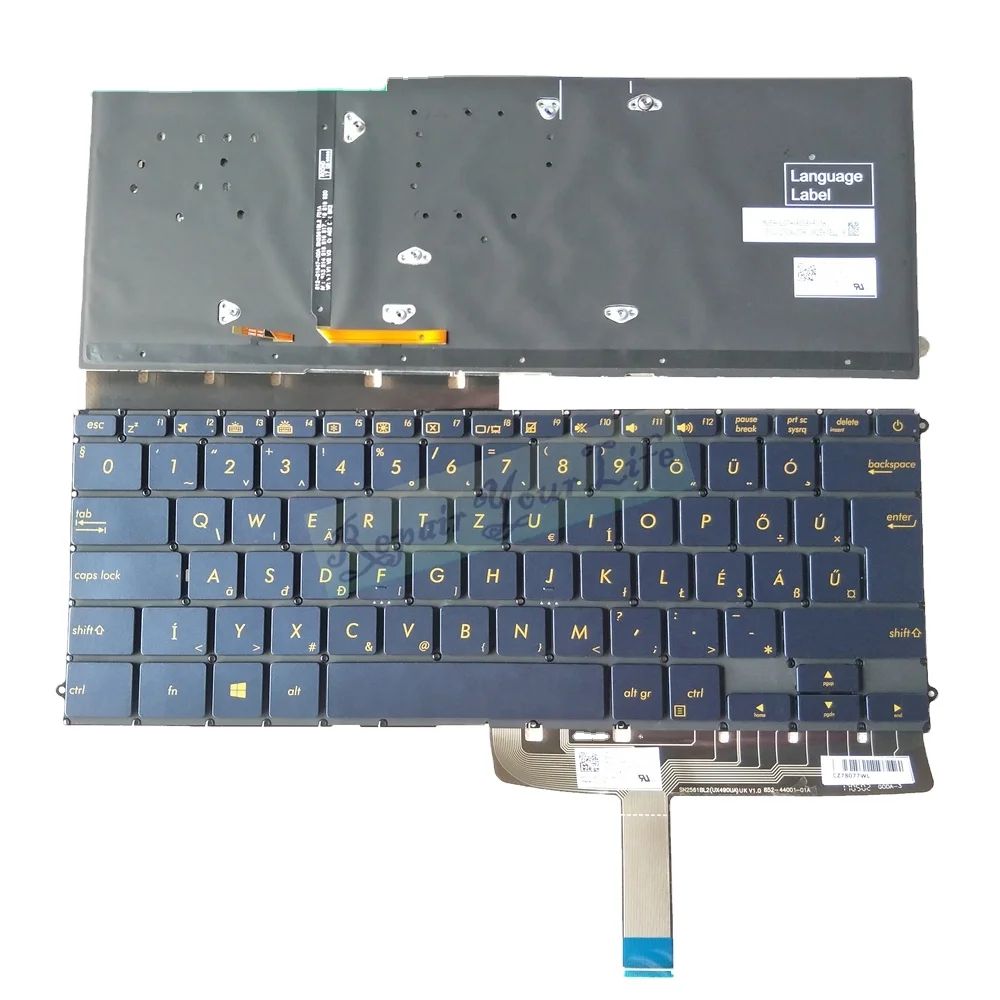 HU ハンガリー語版ノートパソコンキーボード ASUS ZenBook 3 Deluxe