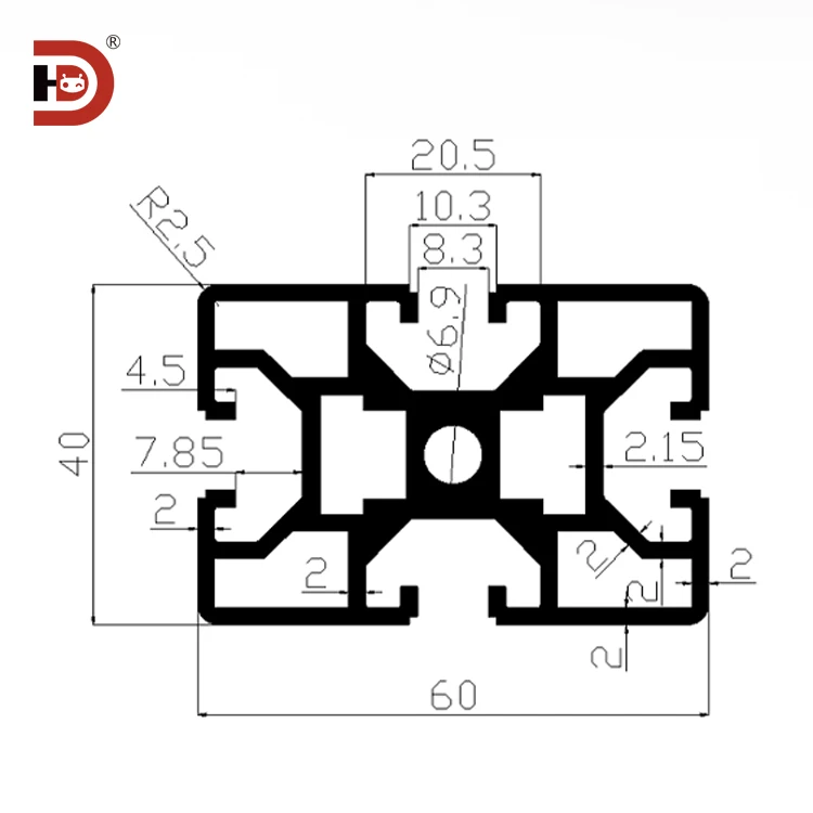 product 4060 industrial extruded aluminum alloy profiles 4060 aluminum profile assembly line equipment rack frame-3