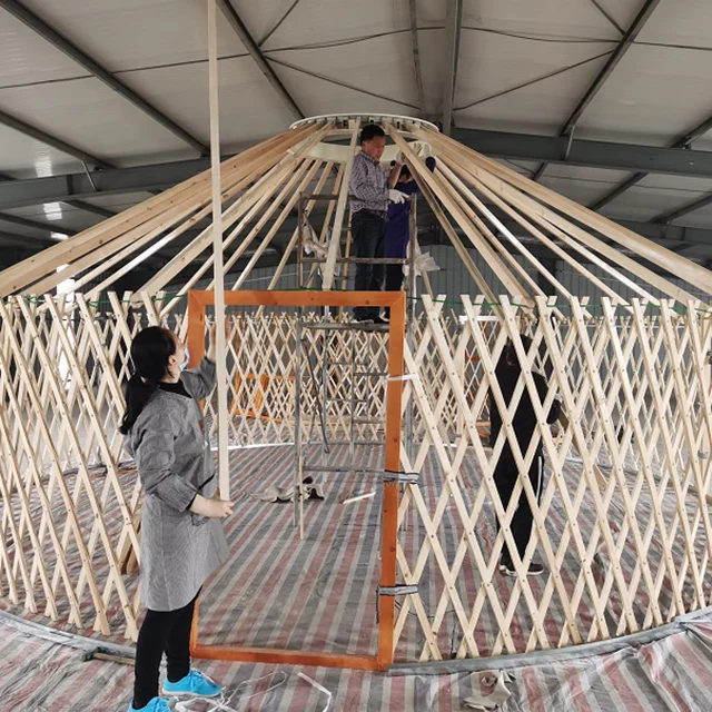 Waterproof Wooden Frame Outdoor Dome Yurt House Tent For Sale Buy