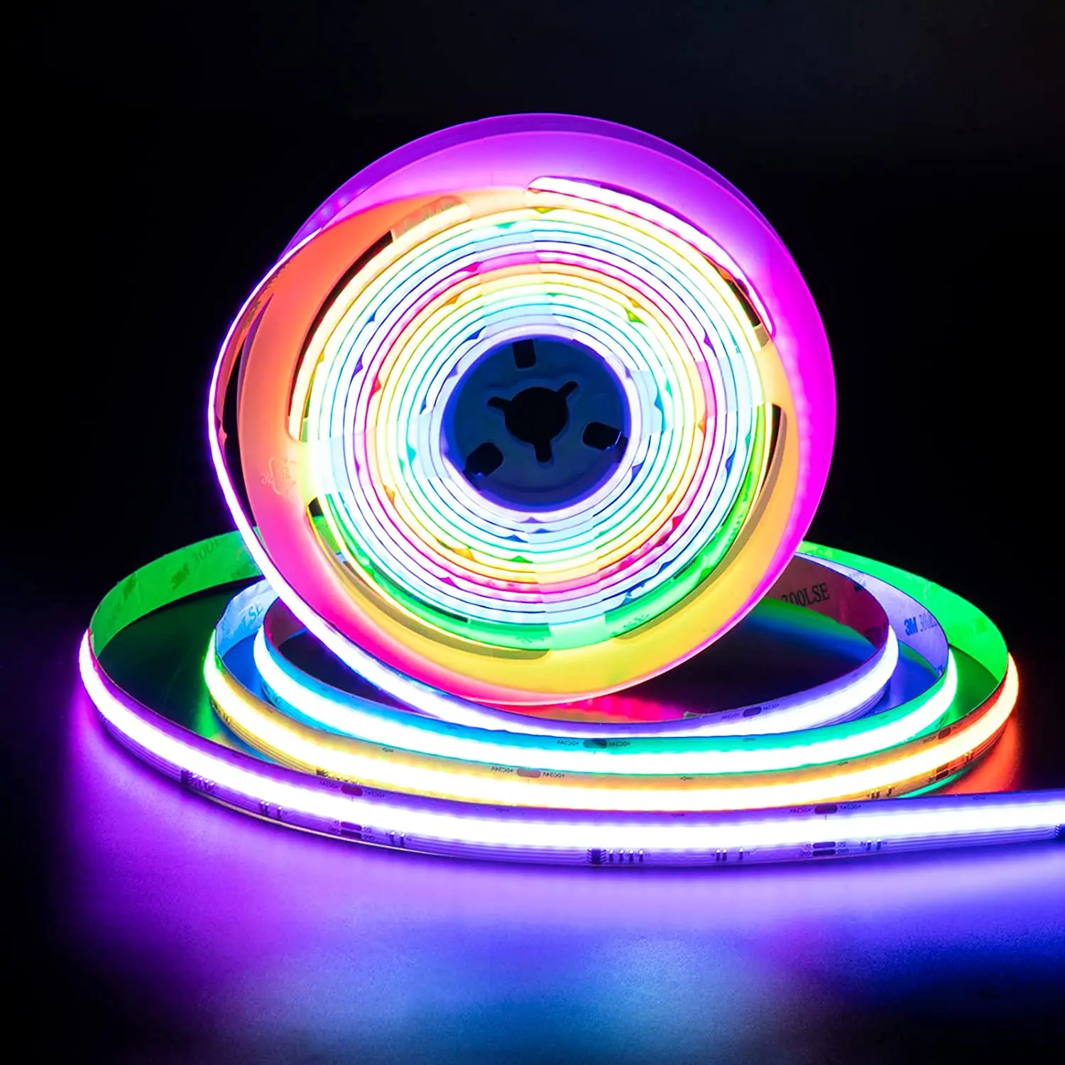 Addressable Magic Digital Dotless COB Stripe Tape 12V 24 12mm 720Leds 720 Chips Pixel Silicone Flex RGB Smart Led Strip Lights