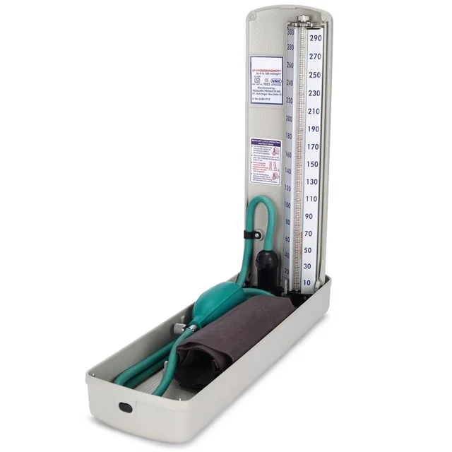 Healthcare Deluxe Mercury Sphygmomanometer Accurate Blood Pressure Monitoring for Professional  Personal Use