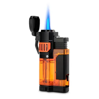 CIGARLOONG Creative Single Flame Torch Lighters Jet Flame Refillable Cigar Butane Personality BBQ Gas Lighters