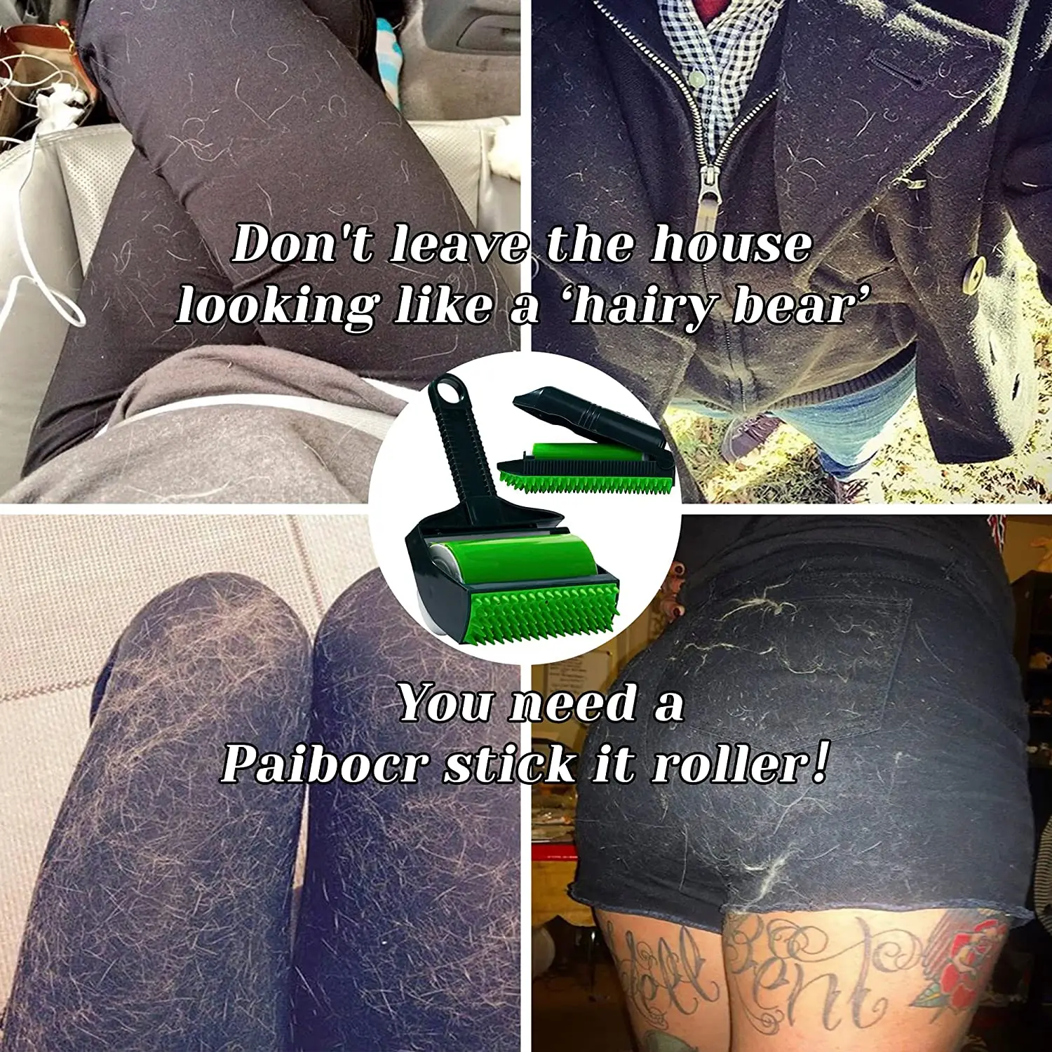 Reusable Washable Dog Pet Hair Remover Stick It Roller For Pet Hairs