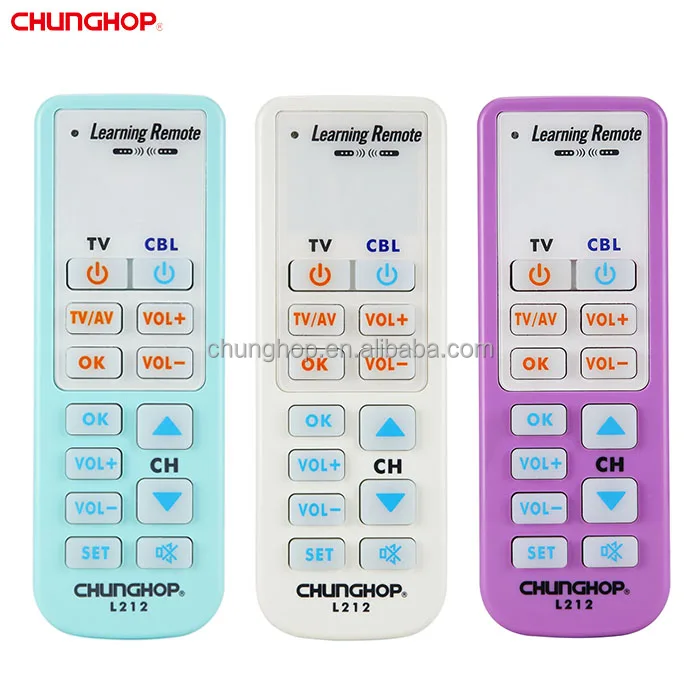 CHUNGHOP L212 Customization Appliance SAT TV Projector Universal Ir Learning Remote Control