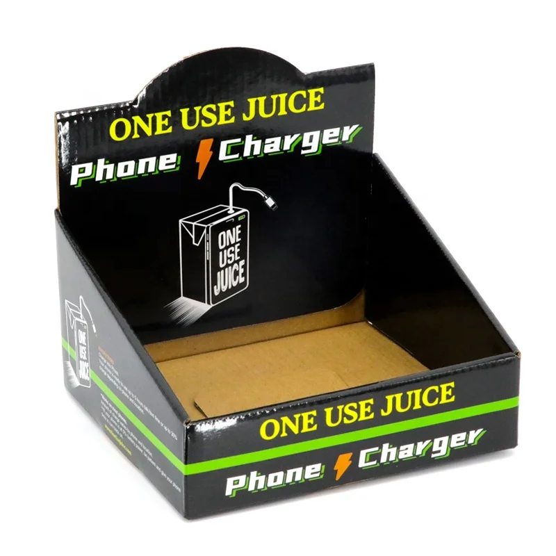 Retail Shelf Cardboard Counter Top Display Stand Show Supermarket Shop Folding Carton Paper Corrugated Cardboard Display Box