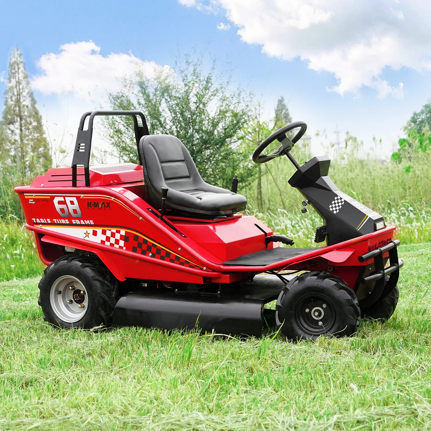 芝刈り機2025 100% 新品質ライドオン2WDライドブッシュカッター