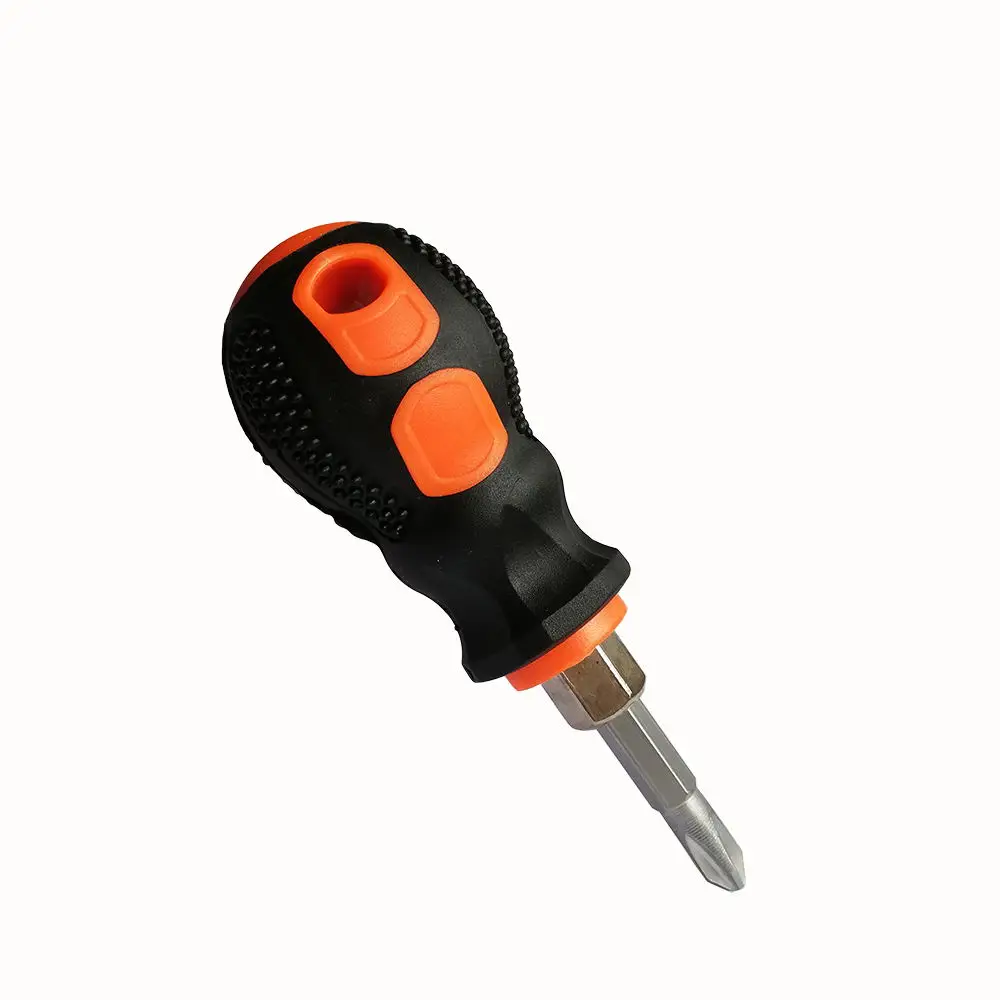 Mini Dual-use Screwdriver Short Handle Screwdriver Small  Phillips & Flat Stubby Screwdrivers Repair Tools