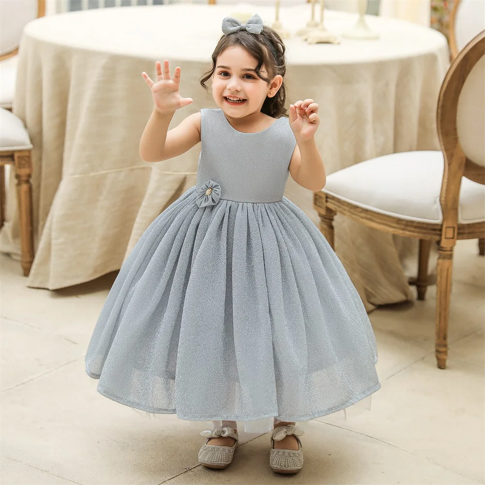 Wholesale Child beautiful sequin design dress for baby girl princess  embroidered round neck cute girls dress for kids frock 3 years old From  malibabacom