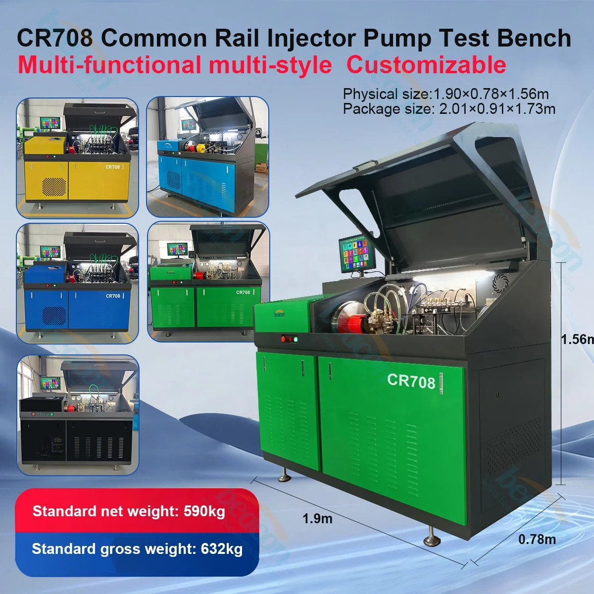 Cr708 Common Rail Injector And Pump / Eui/eup Test Equipment - Buy ...