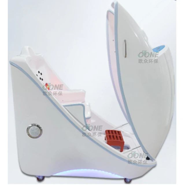 Steam Slimming Spa Capsule Supplier Infrared Ozone Sauna Spa Capsule with Colored Light Therapy Energy Stone