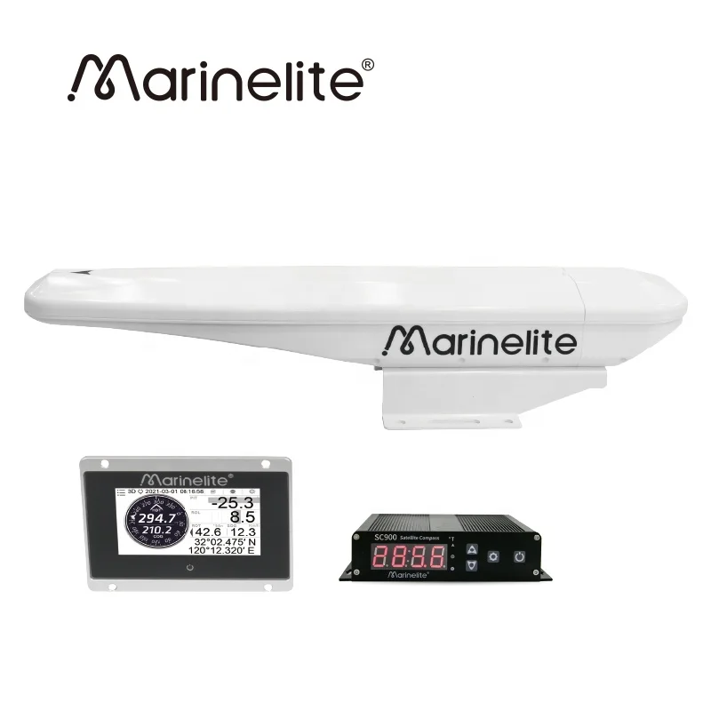 Boussole Numérique Marine Sur Support - Multi-usages Pour Bateau, Caravane, Camion (Blanc)