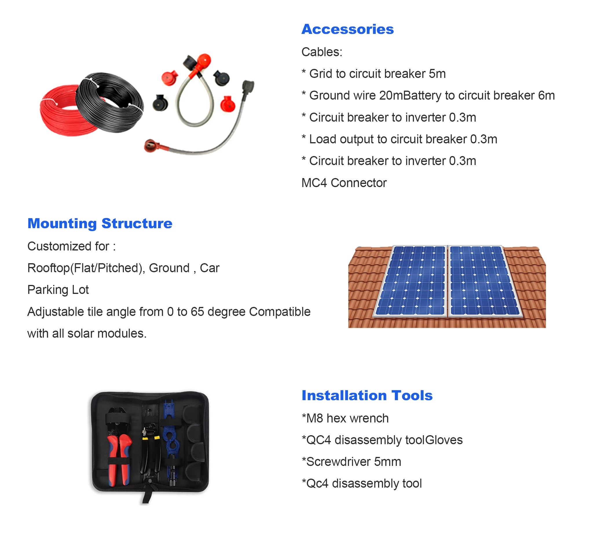 Solar Energy System Kit - off Grid & on Grid Solutions