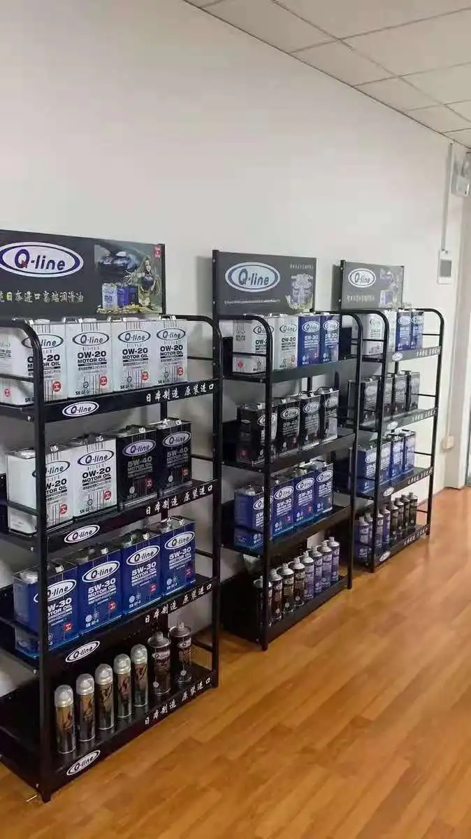 定制耐用地板金属发动机机油陈列架,机油陈列架,润滑油陈列架