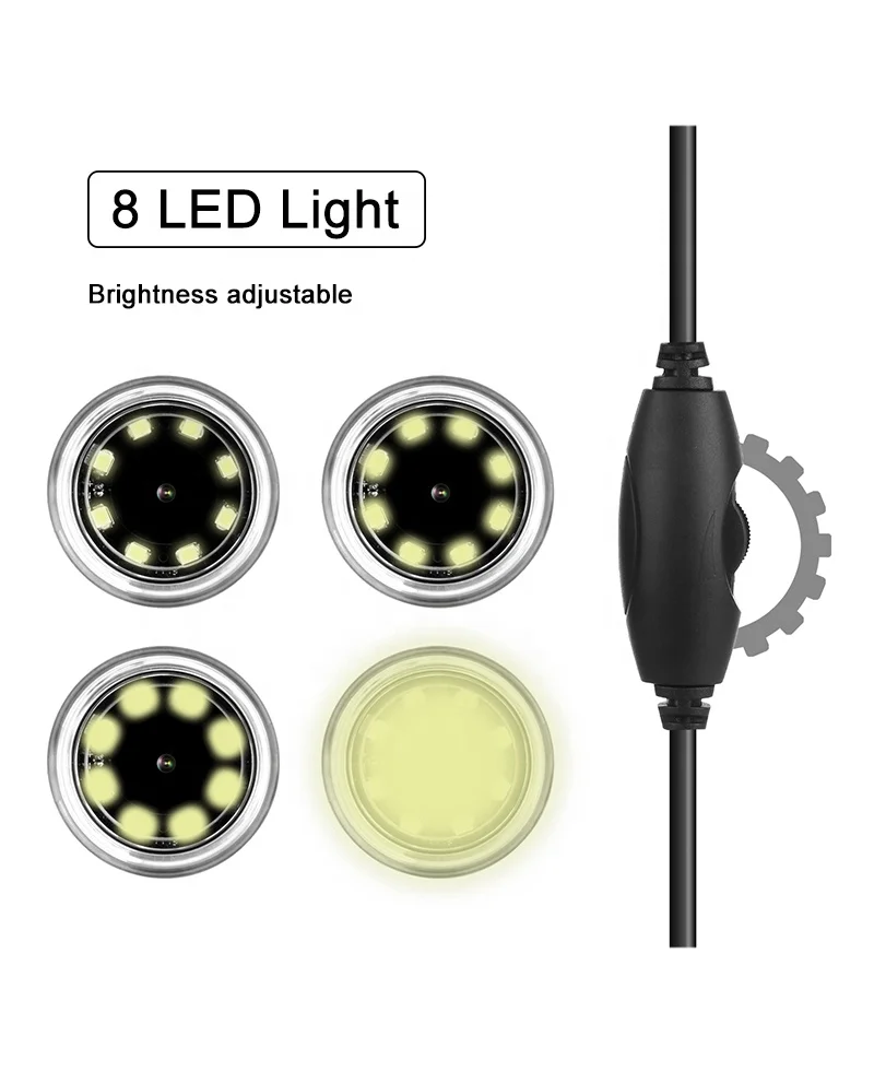 New AN104 Android Microscope 1000X Magnification 8Led Light Wireed Digital Optical Microscope Camera for Smartphone Repair