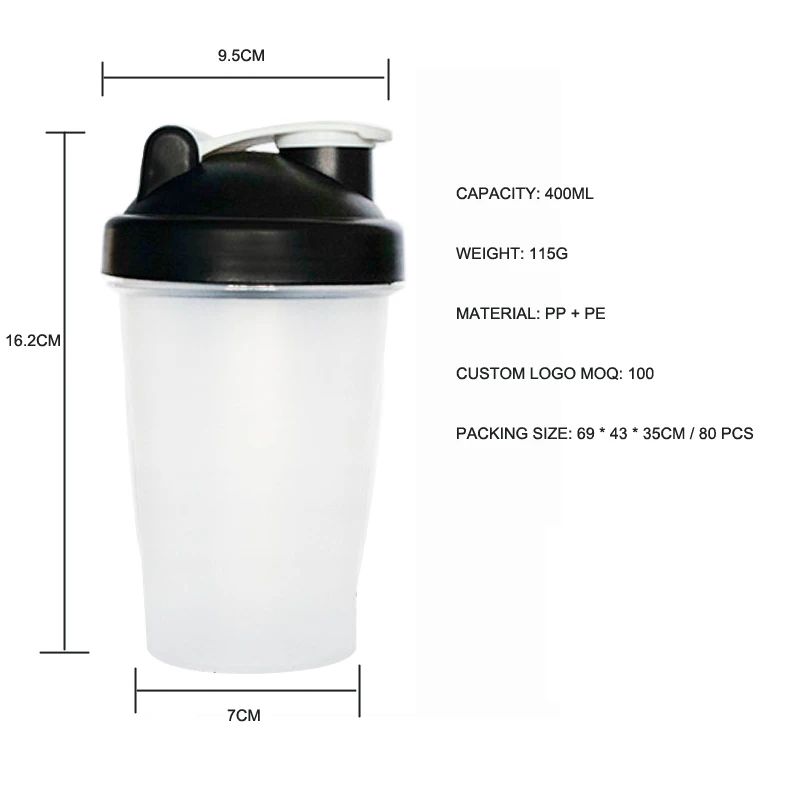 Fa Protein Shaker Bottle - Black, Size: One Size