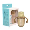 250ml 0-6 Months Baby Single-Hole Feeding Bottle#Brown