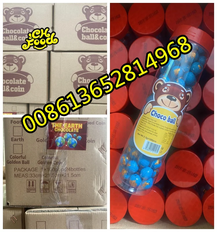 Strawberry Heart Dinosaur Egg Football Tennis Ball Golden Ball Earth Shaped Chocolate Candy Crispy Sweets