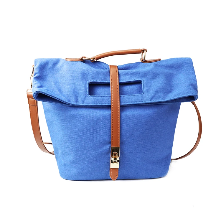 Waterproof Personalized Handbag Food Storage Thermal Insulated Canvas Crossbody Cooler Bag