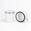 White Sublimation with Silver Rim