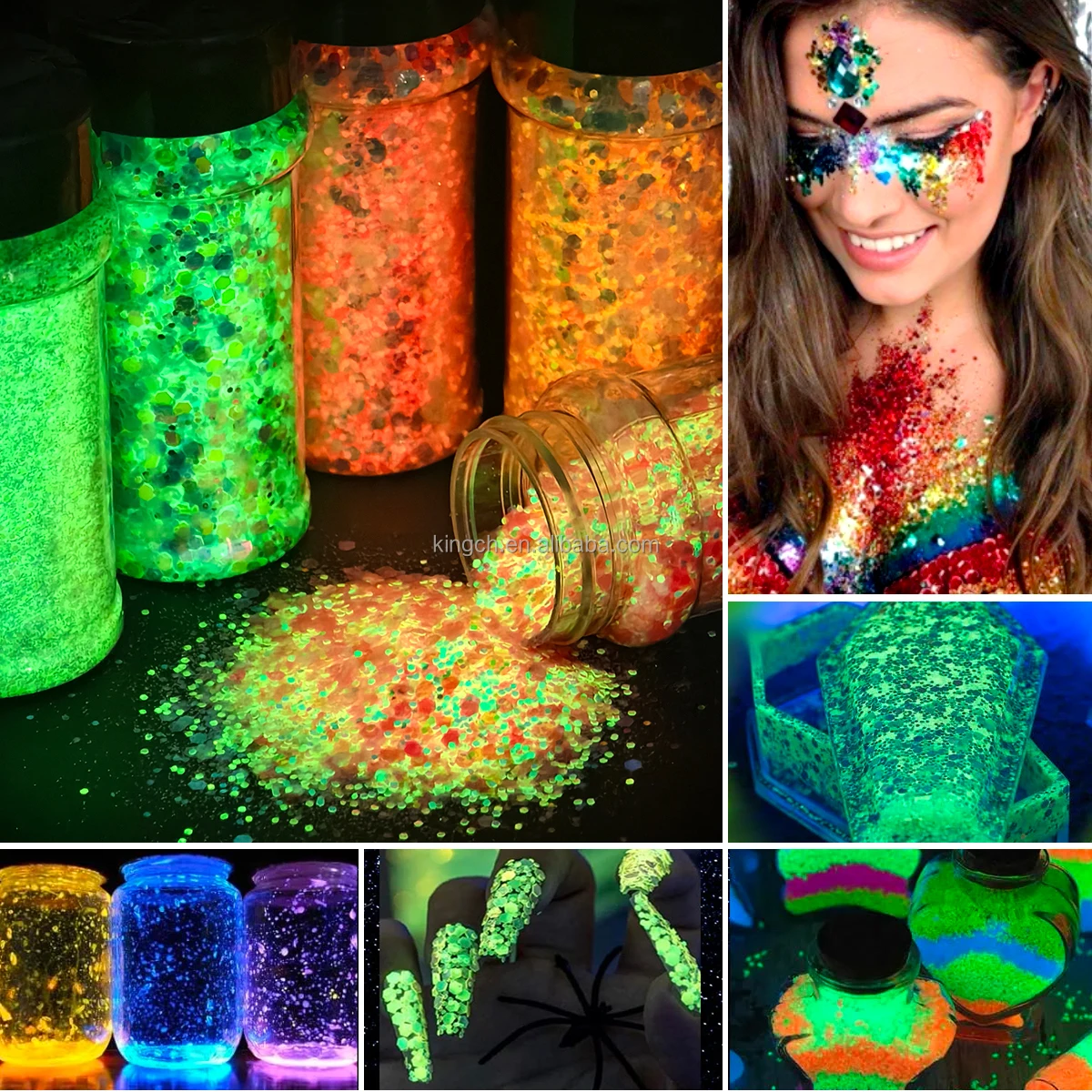 bottle chunky glitter powder for resin arts crafts body face nail tumbler-9