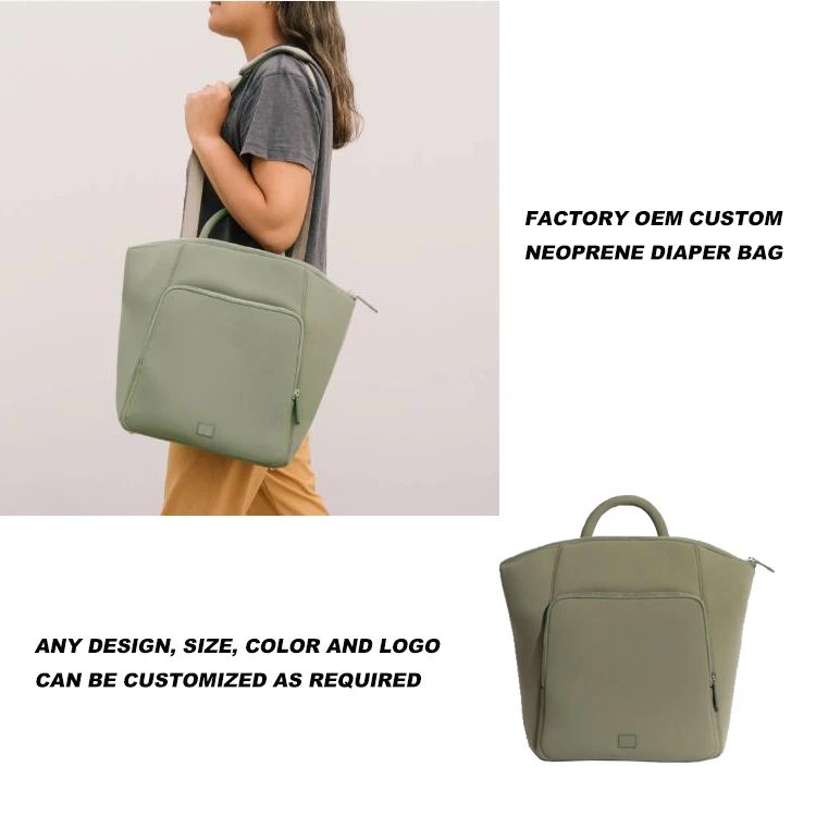 Neoprene Baby Bag - Portable & Waterproof Diaper Backpack display picture 2