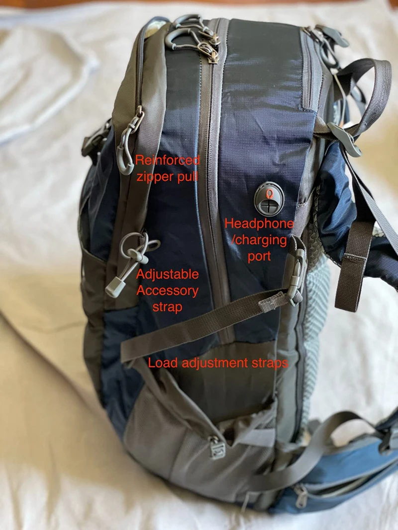 Sampling Backpack Free sample Newly designed, top-selling 50L nylon large-sized outdoor ...