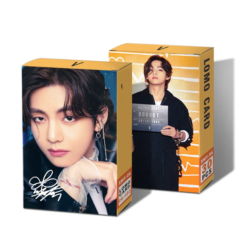 Spot Kpop около 30 LOMO открыток пуленепробиваемый мальчик масло новый альбом благословение открытка V JK RM SUGA JH JIN JIMIN поздравительная открытка