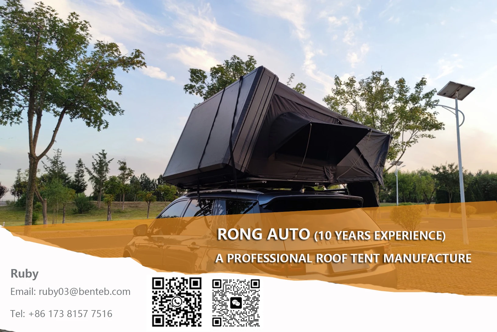 Side Open Hard Shell Roof Top Tent for 4x4 Off-Road SUV Van with Waterproof 2000-3000 Mm and 3-4 Person Capacity