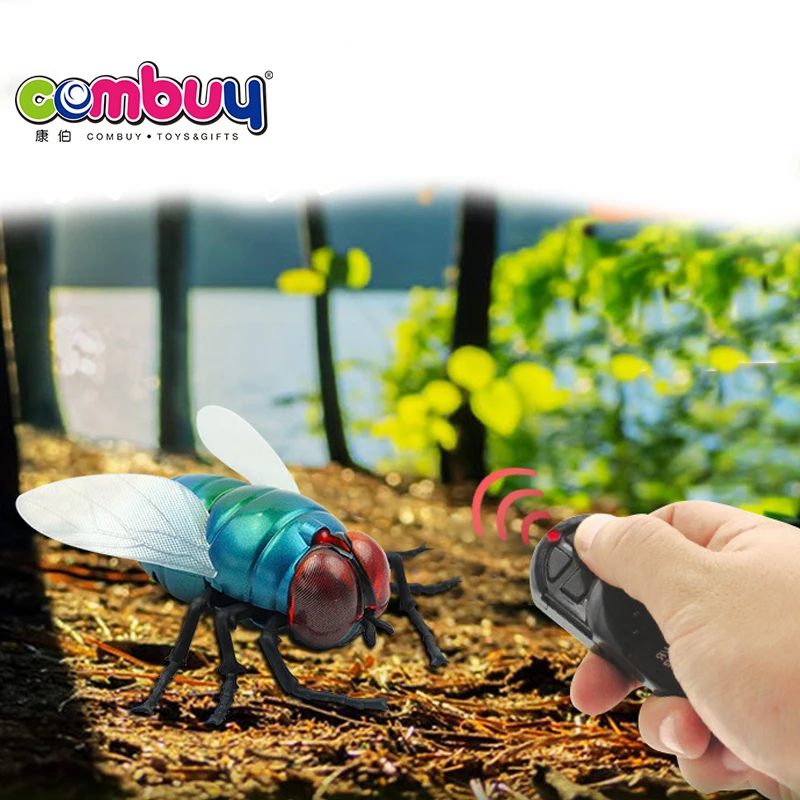 Electric Remote Control Housefly Set with Infrared RC Insect Plastic Toy