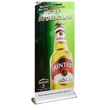 Manufacture Retractable Exhibition Advertising Display 80*200cm 120*200cm Custom Print Portable Roll Up Banner Stand