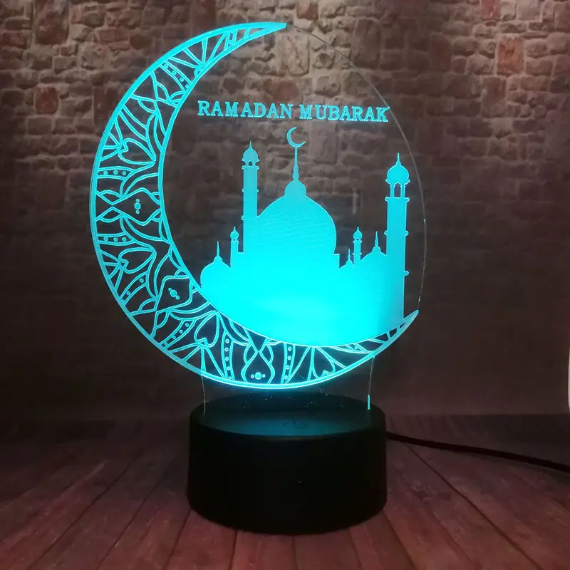 Source Lampe LED tactile 3D EID Mubarak Ramadan décorations