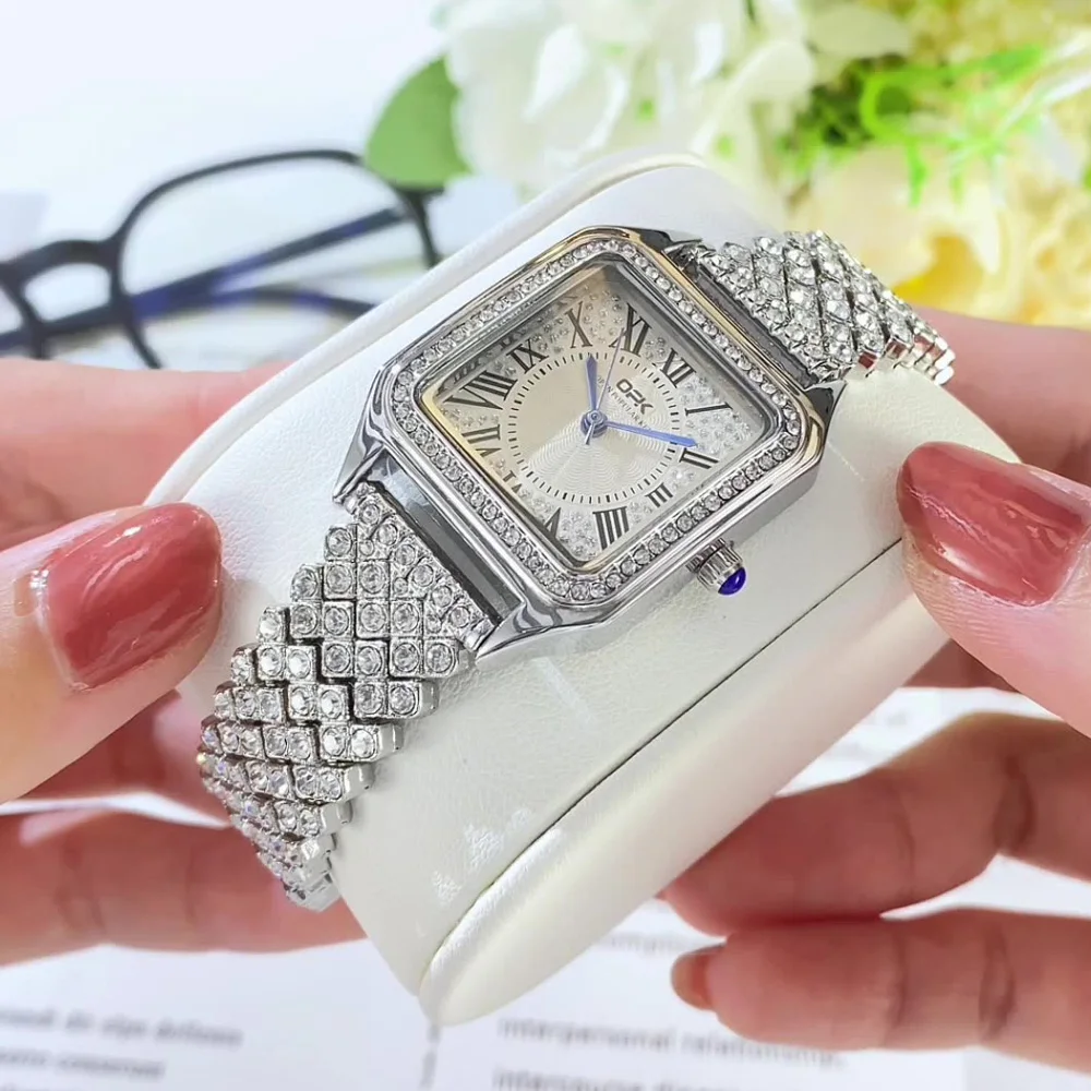 Stainless Steel Waterproof Luxury Full Diamond Iced Out Cz  display picture 1