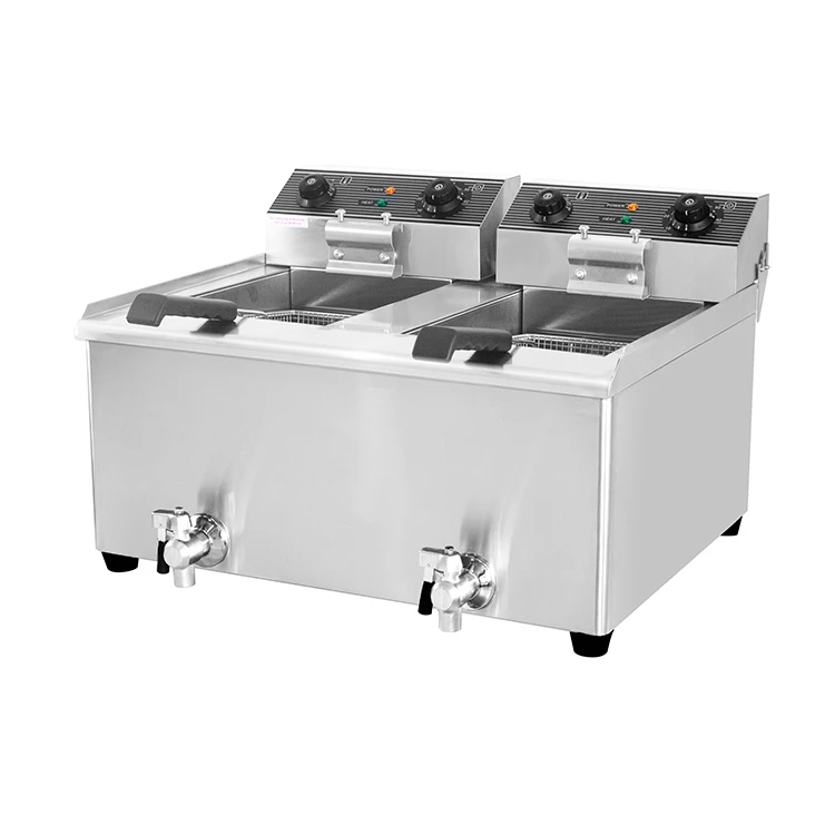 Stainless Steel 201 Twin 18l Tank Table Top Commercial Electric