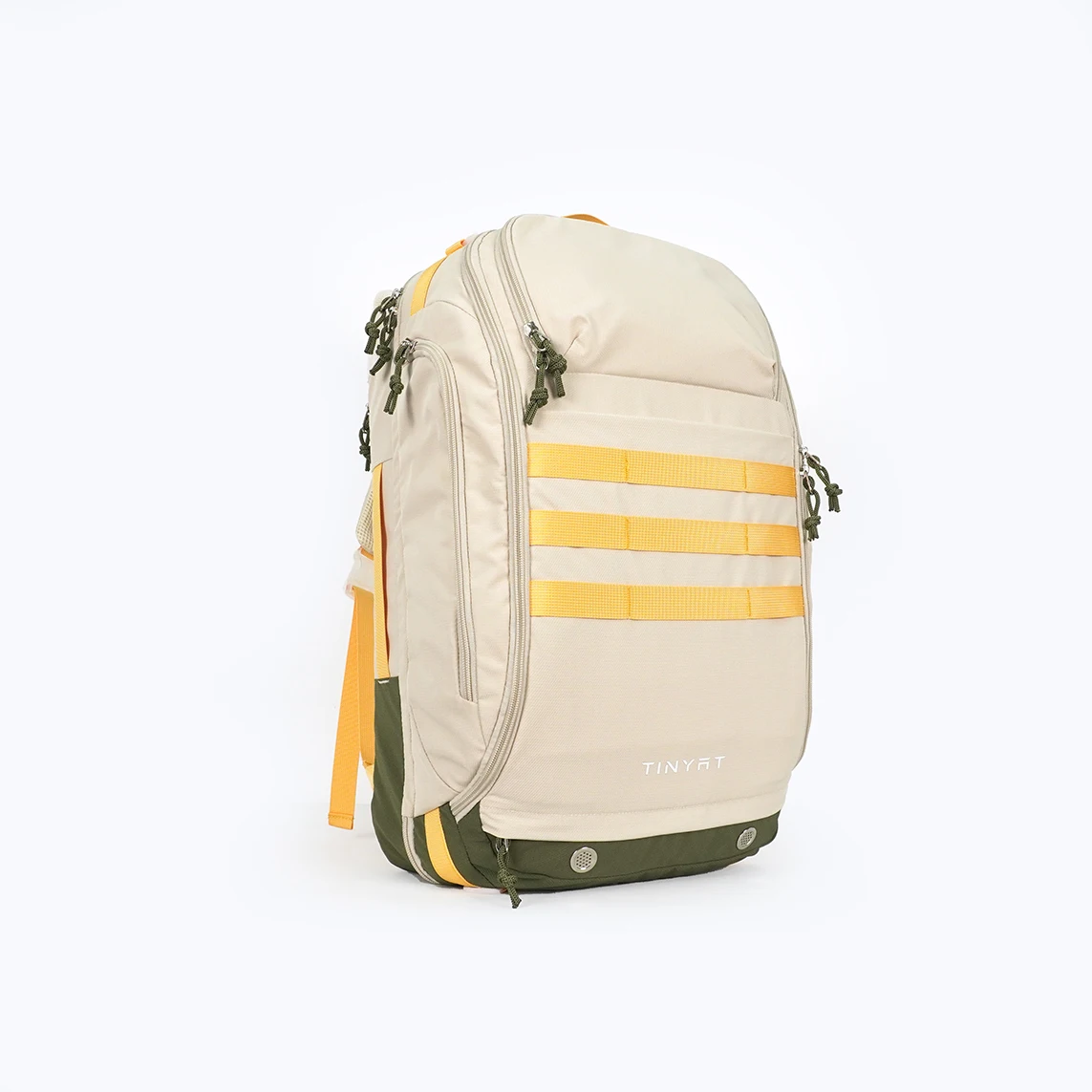 TINYAT Logo Kustom Mode Lipat Ringan Tas Ransel Duffel Lapisan Besar Tas Perjalanan Penyimpanan Pakaian Resleting
