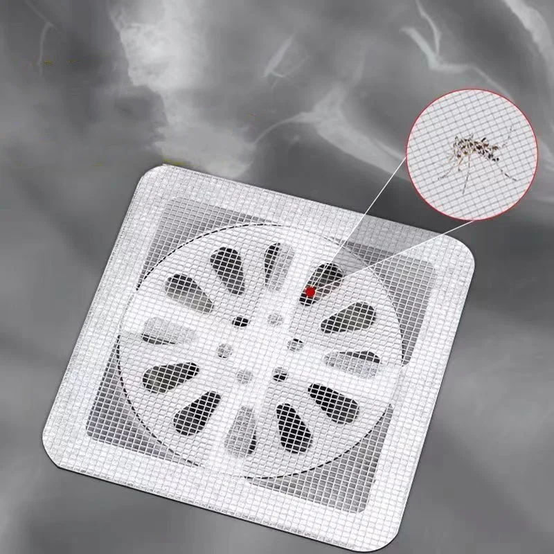 Filtre de Attrape-Cheveux, Filtre Autocollant de Drain de Plancher de Salle de Bain en Polyester, Jetables de Maille de Protection de Drain de Douche pour la Salle de Bain et la Cuisine Filtre de Attrape-Cheveux, Filtre Autocollant de Drain de Plancher de Salle de Bain en Polyester, Jetables de Maille de Protection de Drain de Douche pour la Salle de Bain et la Cuisine