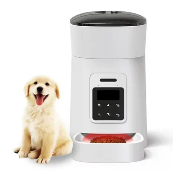 pet automatic feeder smart smart automatic cat dog pet feeder with button