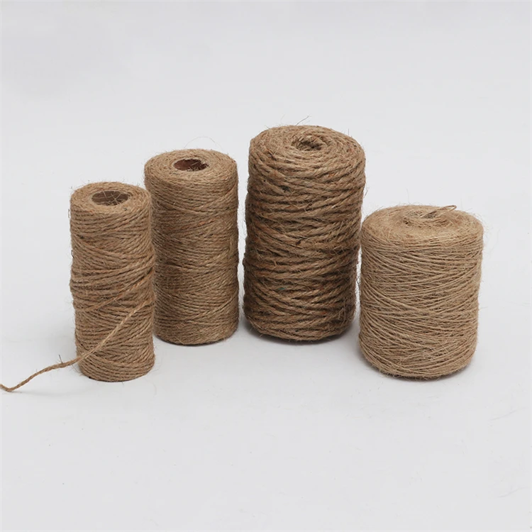 Natural Jute Braided 1mm 2mm 3mm Twisted Rope Diy Decoration Cord Twine