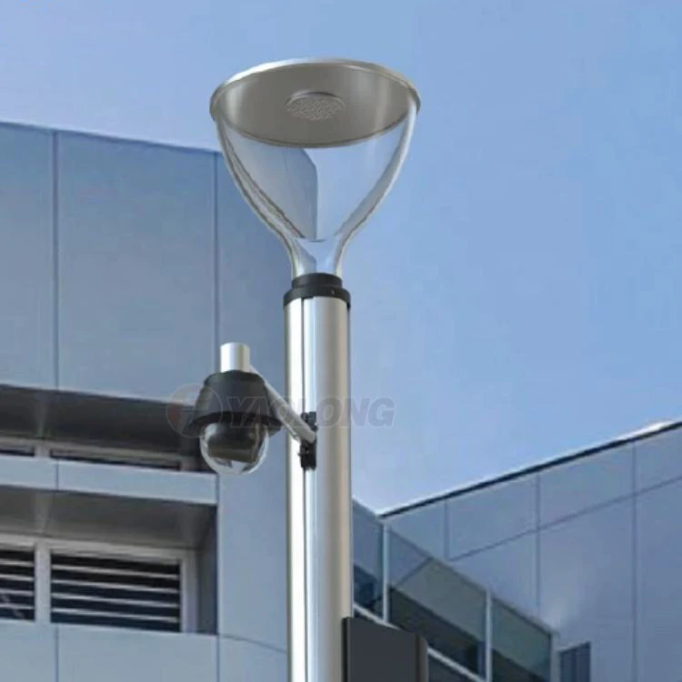 SS 304 Single Arm Traffic Telescopic CCTV Camera Mast 6m 8m 10m Aluminum Pole for Street Light Monitoring