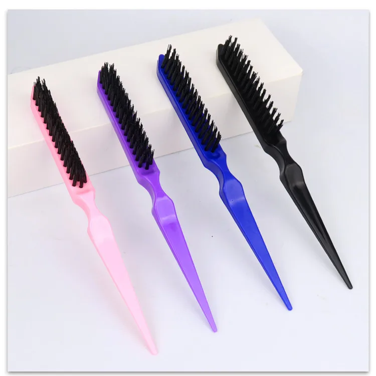 special apple hair smoothing comb popular three-row hair comb for curly hair fluffy studio pointed tail comb