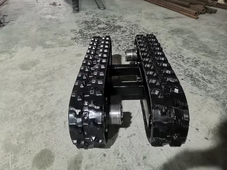 Tracked Chassis Robot Rubber Crawler Loading Weight Rubber Tracked Chassis Undercarriage in Stock for Sale